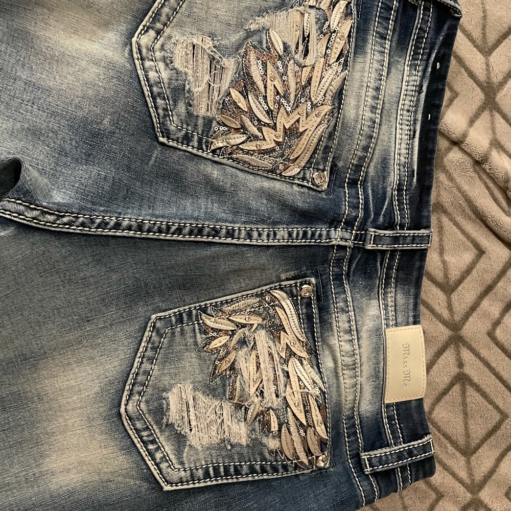 Miss me jeans. Size 34 curvy ankle skinny.